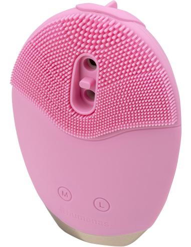 Szczoteczka soniczna do pielęgnacji twarzy Humanas Aura Foam - różowa