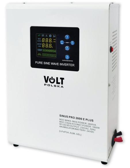 Przetwornica VOLT POLSKA SINUSPRO 2600 E PLUS 24/230V (1800/2600W) [AGM, GEL, LiFePO4]