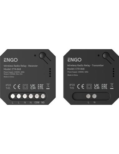 ENGO Controls ETR-868 - Przekaźnik bezprzewodowy EngoLink, sterowany radiowo, 868Mhz, 230V