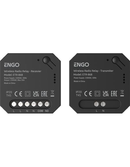 ENGO Controls ETR-868 - Przekaźnik bezprzewodowy EngoLink, sterowany radiowo, 868Mhz, 230V