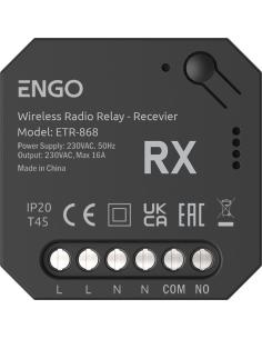 ENGO Controls ETR-868 - Przekaźnik bezprzewodowy EngoLink, sterowany radiowo, 868Mhz, 230V 2