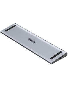 Unitek Stacja dokująca KVM z funkcją podstawki, potrójne wyjście 4K, USB-C, MST, HDMI 2.0
