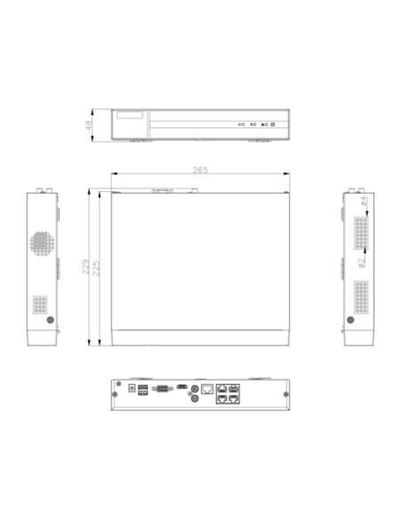 Rejestrator 5w1 Hilook 8 kanałowy 5MP DVR-8CH-5MP z dyskiem 2TB