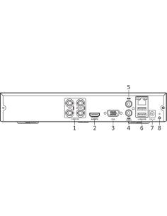 Rejestrator 5w1 Hilook 4 kanałowy 5MP DVR-204Q-M1 (E) 2