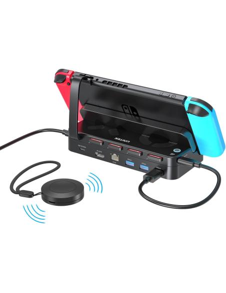 Unitek Stacja dokująca do Nintendo Switch, PD 100W, HDMI 4K, RJ-45, czytnik kart