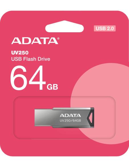 Adata Pendrive UV250 64GB USB2.0 Metal