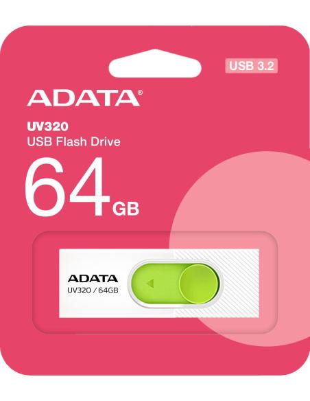 Adata Pendrive UV320 64GB USB 3.2 Gen1 Biały
