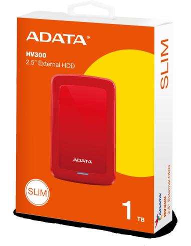 DYSK ZEWNĘTRZNY ADATA DashDrive HV300 1TB 2.5 USB3.1 Czerwony