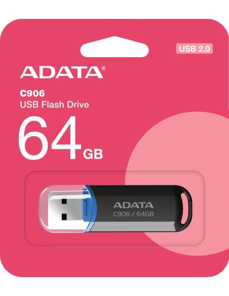 Adata Pendrive C906 64GB USB2.0 czarne