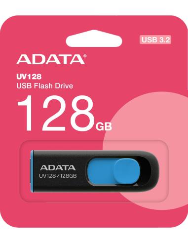 Adata Pendrive UV128 128GB USB 3.2 Gen1 czarno - niebieski