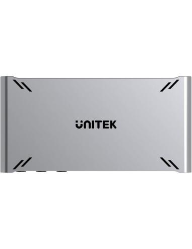 Przełącznik KVM Unitek USB-C 10Gbps z HDMI i transferem plików między systemami