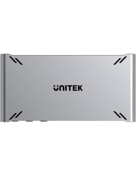 Przełącznik KVM Unitek USB-C 10Gbps z HDMI i transferem plików między systemami