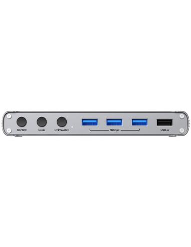 Przełącznik KVM Unitek USB-C 10Gbps z HDMI i transferem plików między systemami