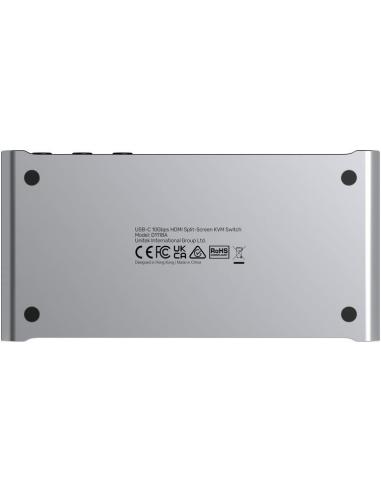 Przełącznik KVM Unitek USB-C 10Gbps z HDMI i transferem plików między systemami