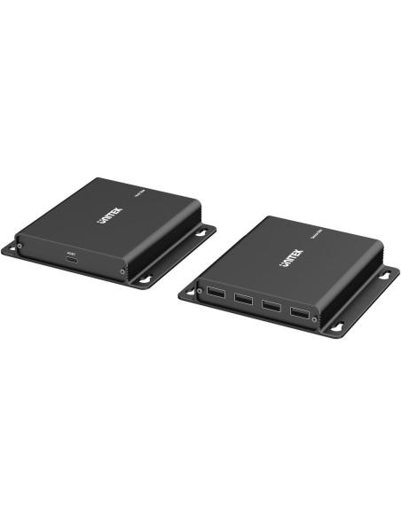Unitek Przedłużacz USB-C na 4× USB-A przez Ethernet, zasięg do 150 m 480Mbps