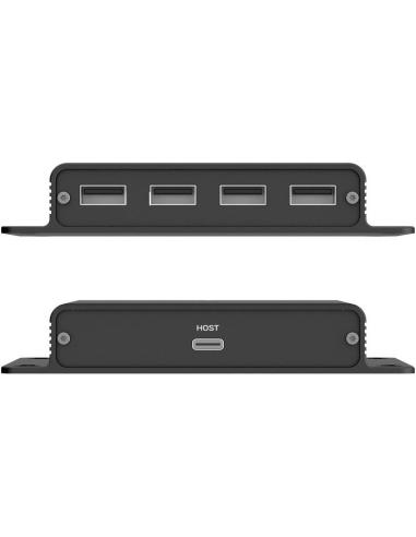 Unitek Przedłużacz USB-C na 4× USB-A przez Ethernet, zasięg do 150 m 480Mbps