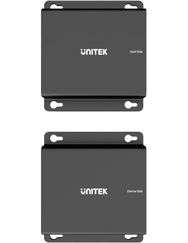 Unitek Przedłużacz USB-C na 4× USB-A przez Ethernet, zasięg do 150 m 480Mbps