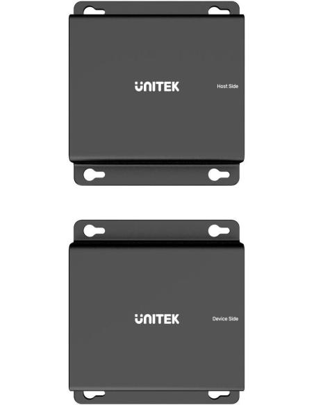 Unitek Przedłużacz USB-C na 4× USB-A przez Ethernet, zasięg do 150 m 480Mbps