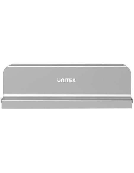 Unitek Stojak na laptopa, pionowy, aluminium