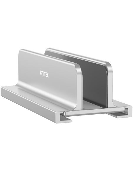 Unitek Stojak na laptopa, pionowy, aluminium