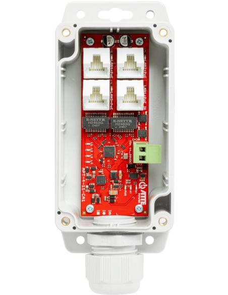 Switch PoE 4 portowy ATTE APT-4-11-CA1 + Extender w obudowie zewnętrznej IP68