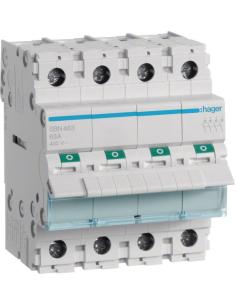 Modułowy rozłącznik izolacyjny 4P 63A 400VAC Hager SBN463