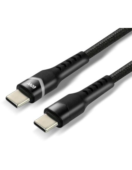 KABEL USB-C / USB-C RGB LED everActive CBB-2PDR 200cm 3A
