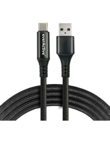 KABEL USB-A / USB-C LCD everActive CBB-1CBL 100cm 3A