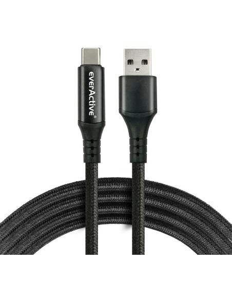 KABEL USB-A / USB-C LCD everActive CBB-1CBL 100cm 3A