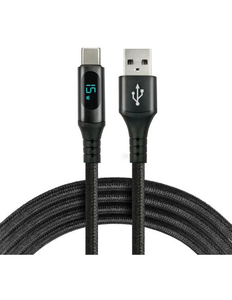 KABEL USB-A / USB-C LCD everActive CBB-2CBL 200cm 3A