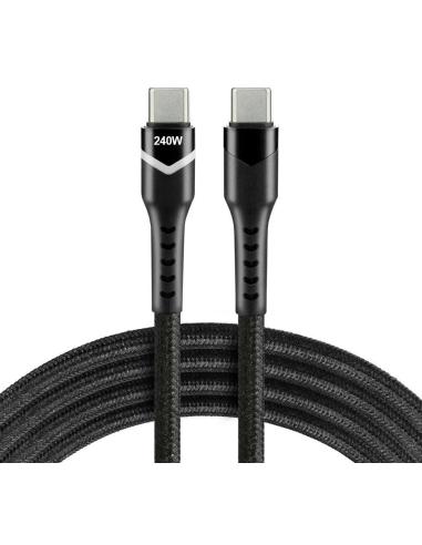 KABEL USB-C / USB-C LED RGB everActive CBB-1PDRS 100cm 48V 5A 240W