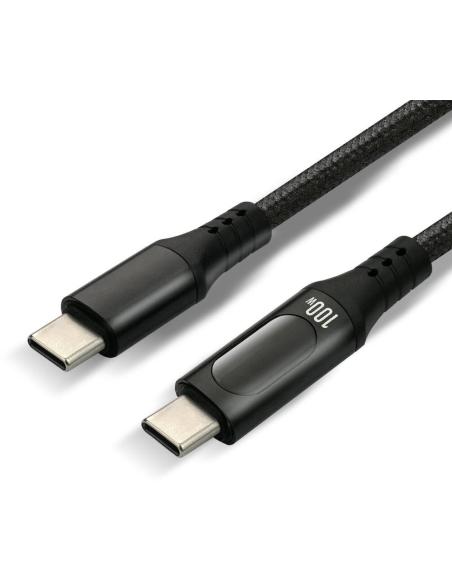 KABEL USB-C / USB-C LCD everActive CBB-1PD5L 100cm 20V 5A 100W