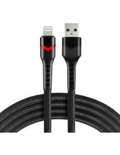 KABEL USB-A / Lightning Apple iPhone LED RGB everActive CBB-1IBR 100cm 2,4A