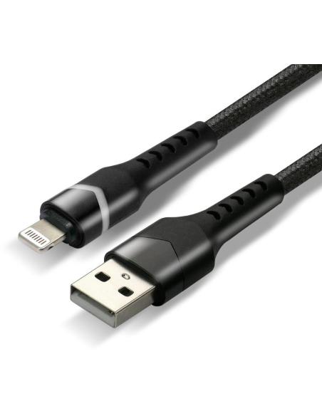 KABEL USB-A / Lightning Apple iPhone LED RGB everActive CBB-1IBR 100cm 2,4A