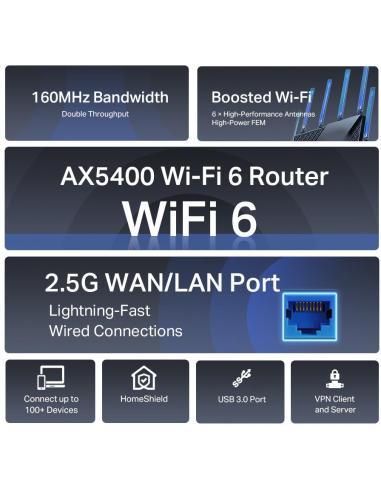 ROUTER TP-LINK ARCHER AX72 PRO Wi-Fi 6 AX5400 2,5G