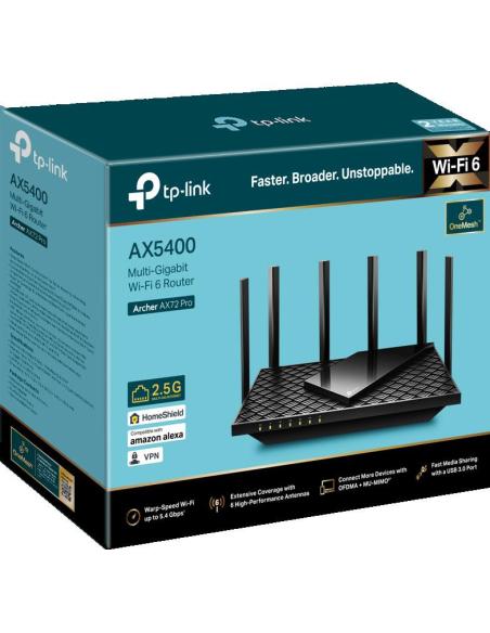 ROUTER TP-LINK ARCHER AX72 PRO Wi-Fi 6 AX5400 2,5G