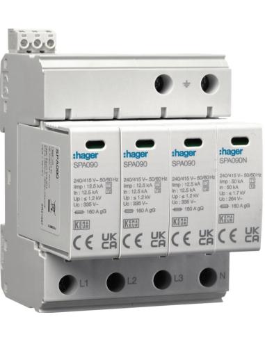 HAGER SPD Ogr. przepięć T1+T2 MOV 4P SPA931