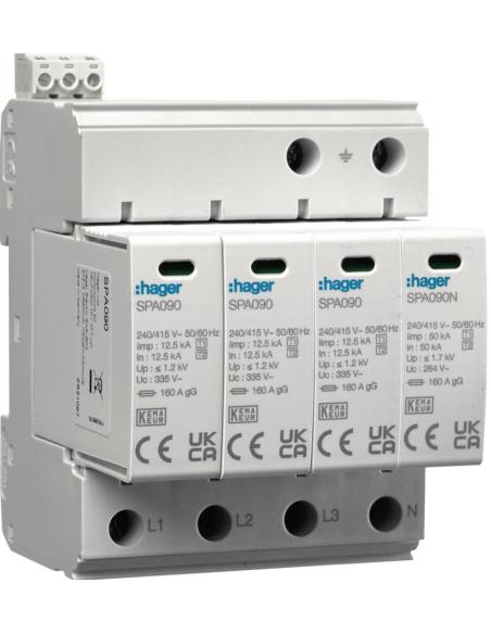 HAGER SPD Ogr. przepięć T1+T2 MOV 4P SPA931