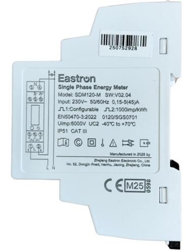 Licznik energii jednofazowy z Modbus dwukierunkowy VCX SDM120M (MID)