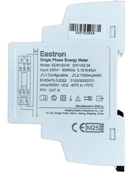 Licznik energii jednofazowy z Modbus dwukierunkowy VCX SDM120M (MID)