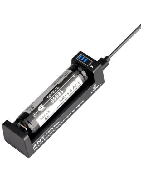 Ładowarka do akumulatorów cylindrycznych Li-ion 18650 Xtar ANT MC1 Plus micro USB-B