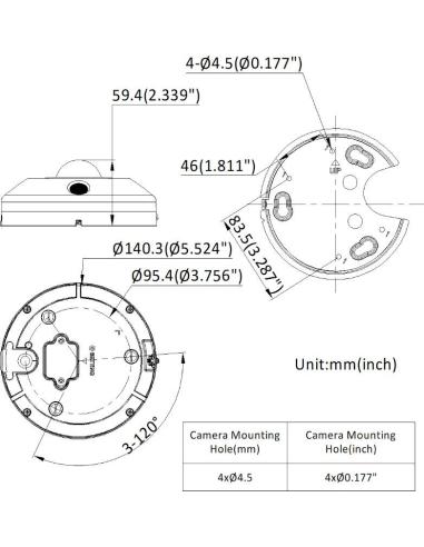 Kamera IP HIKVISION DS-2CD63C5G1-IVS(1.29mm)(O-STD)