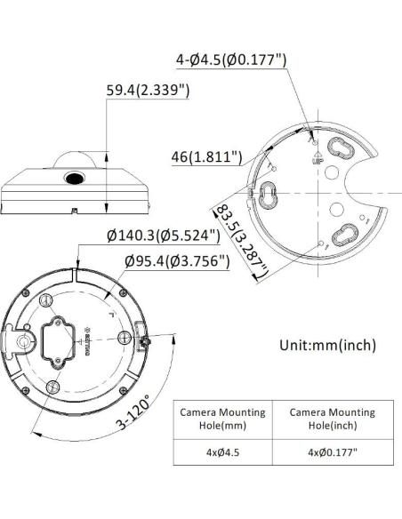Kamera IP HIKVISION DS-2CD63C5G1-IVS(1.29mm)(O-STD)