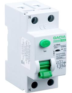 Wyłącznik różnicowoprądowy 25A, 30mA, 2P, typ A GACIA PR8NM 2P 25A 30MA A