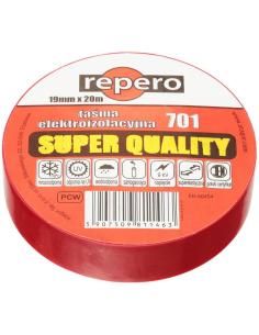 TAŚMA IZOLACYJNA REPERO 701 CZEROWNA 19MMX20M
