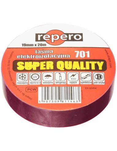TAŚMA IZOLACYJNA REPERO 701 FIOLETOWA 19MMX20M