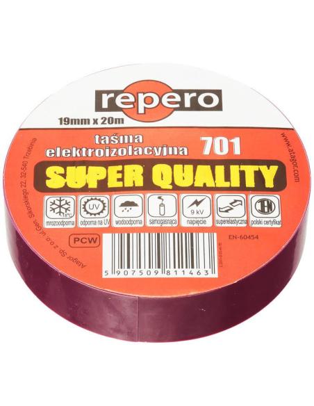 TAŚMA IZOLACYJNA REPERO 701 FIOLETOWA 19MMX20M