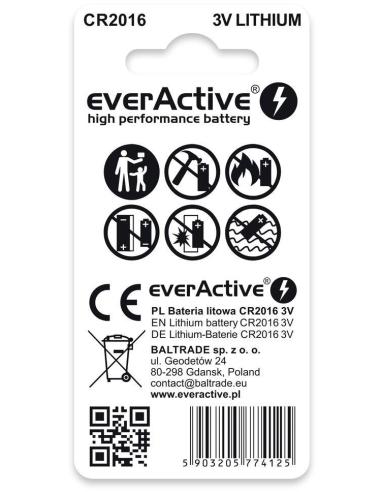 Bateria CR2016 everActive (blister 2 szt.)