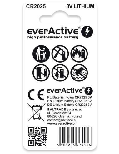 Bateria CR2025 everActive (blister 2 szt.)