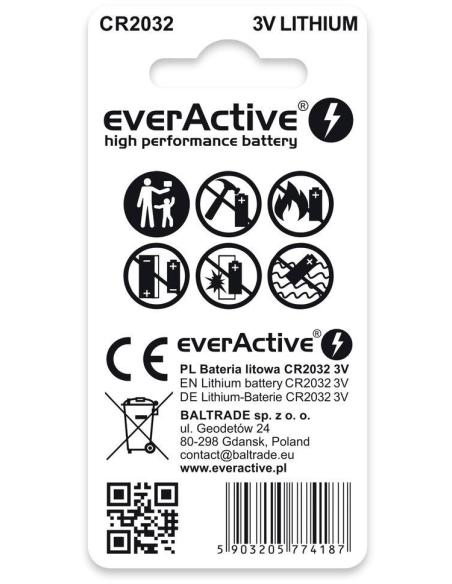 Bateria CR2032 everActive (blister 2 szt.)
